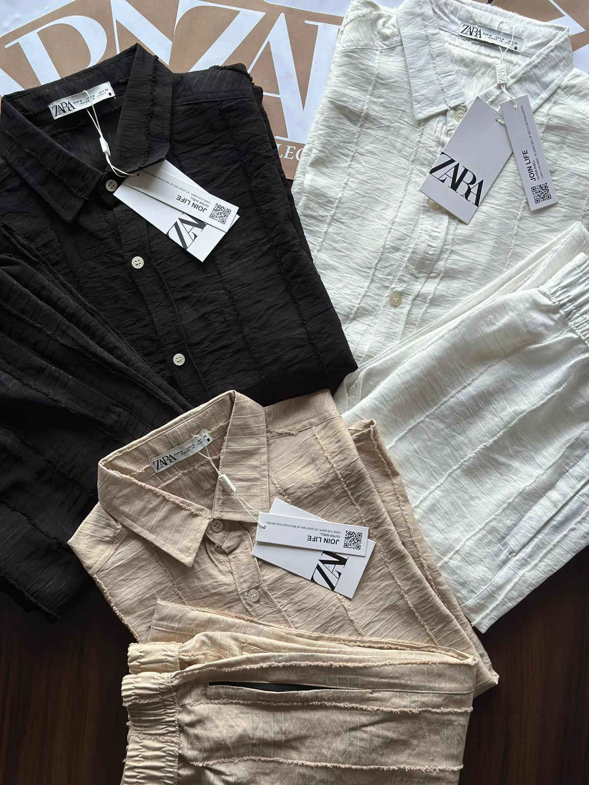 ZARA - PAPER COTTON FABRIC
