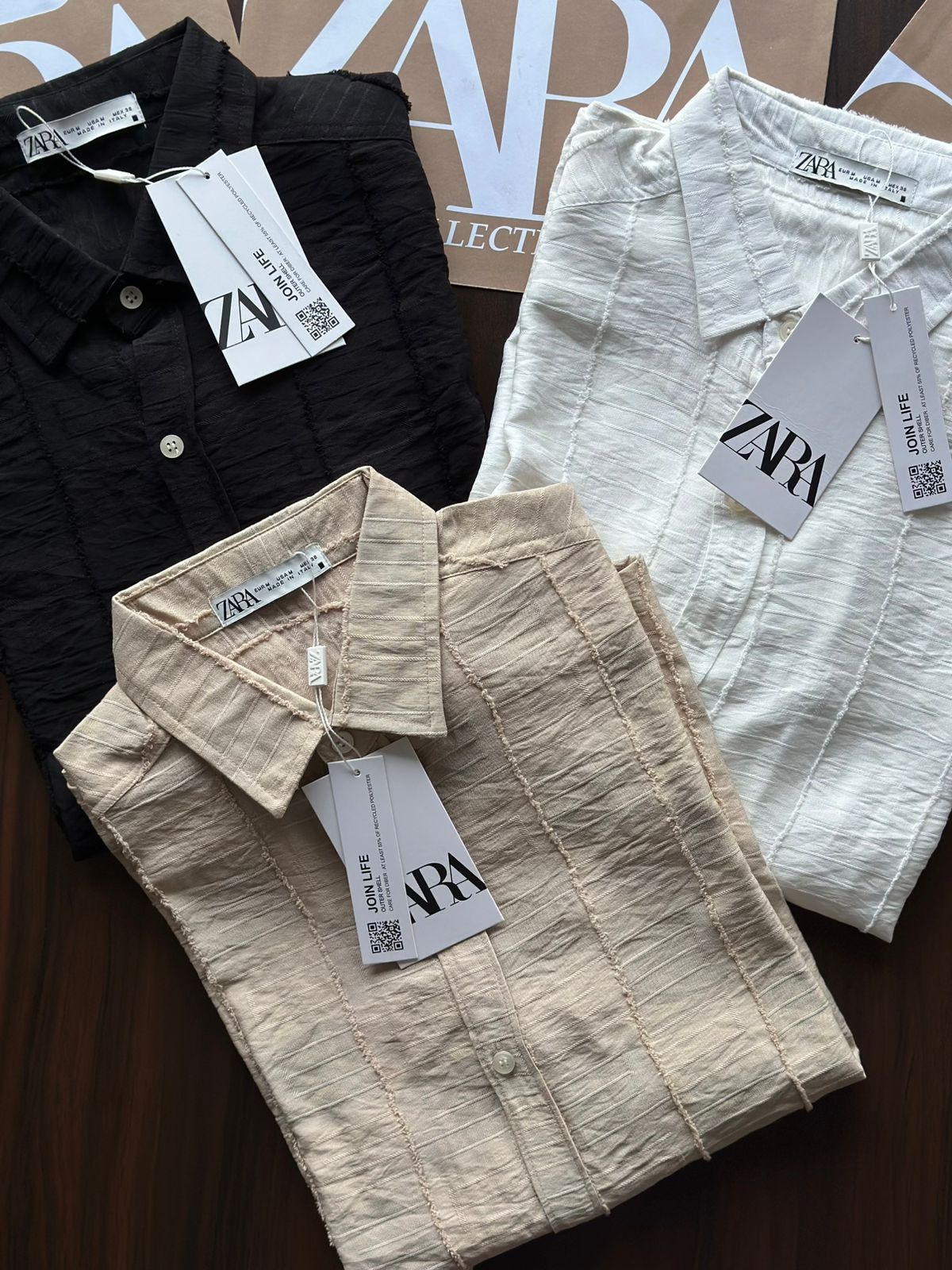 ZARA - PAPER COTTON FABRIC