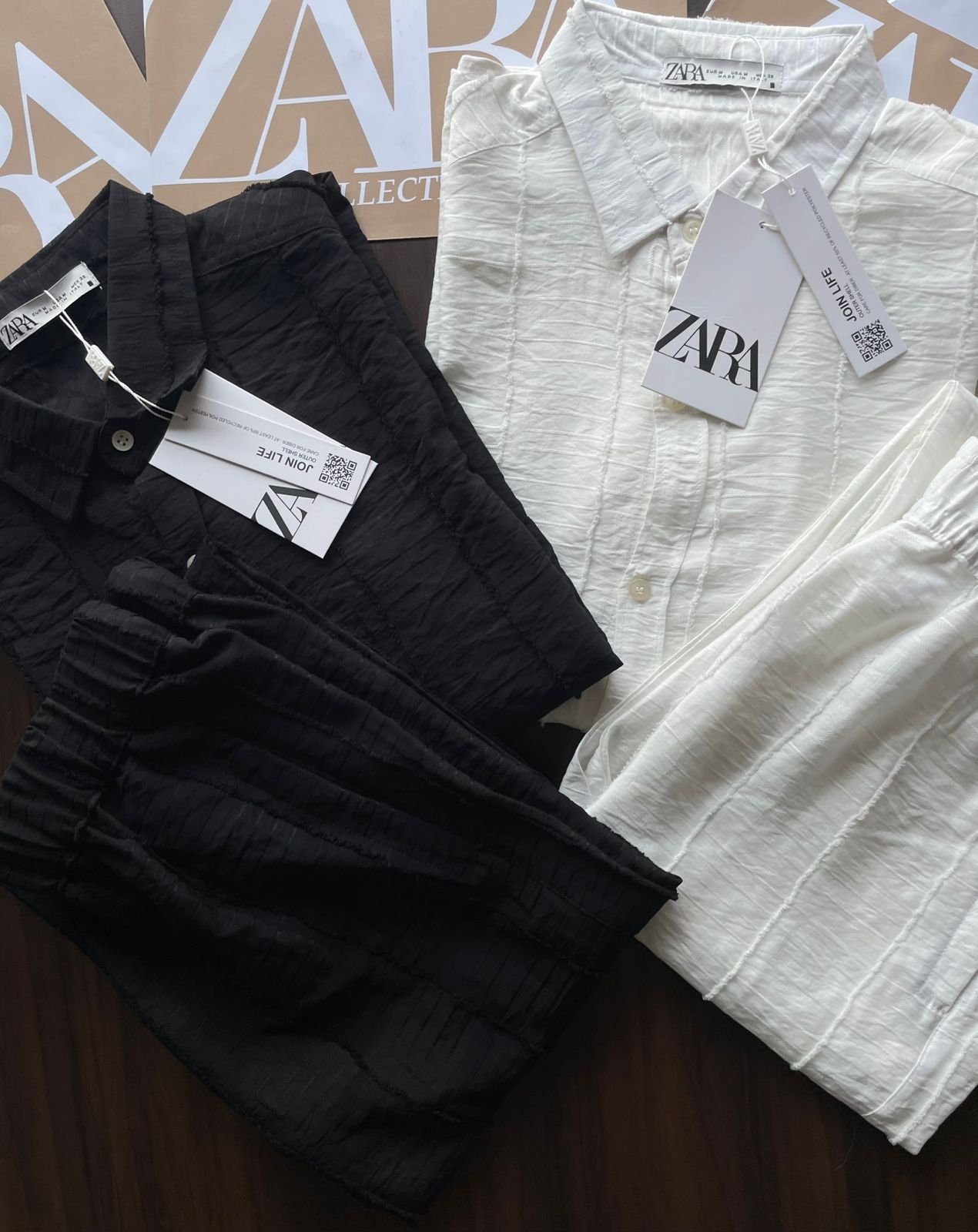 ZARA - PAPER COTTON FABRIC